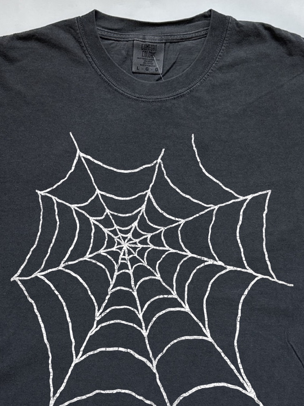 Spider web grunge goth punk halloween graphic tee shirt vintage modern
